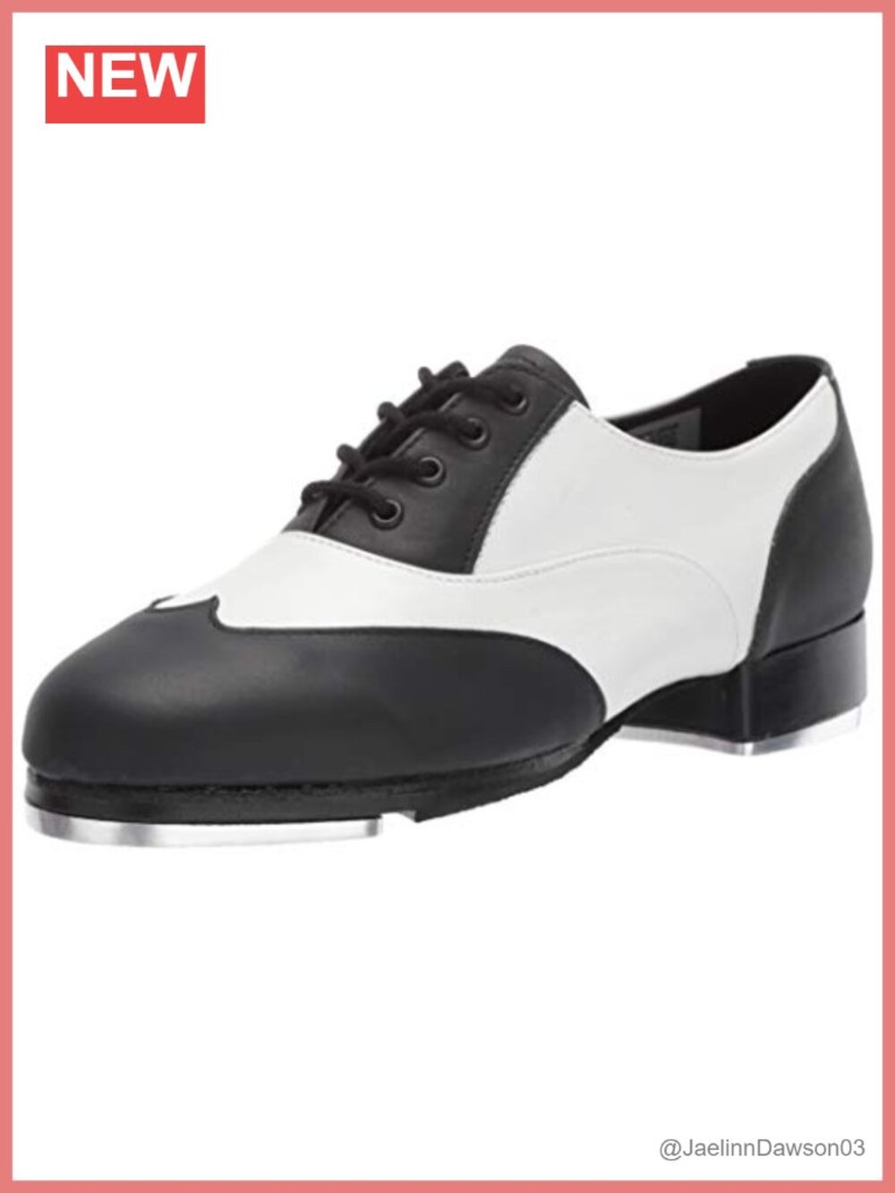 Women's Spectator Dance Shoes Full Grain Leather Wing Tip Taps